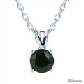 1 Carat Black Solitaire Pendant Made with Swarovski Zirconia